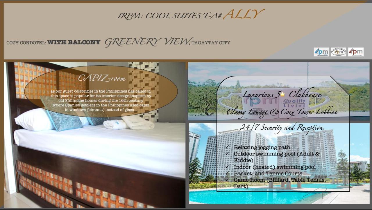 Irpm Coolsuites #Ally Wind Residences 1Br Tower A Greenery View Tagaytay City Esterno foto